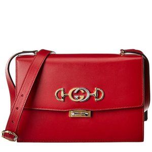NWT NEW GUCCI SMALL GG ZUMI LEATHER SHOULDER BAG